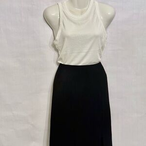 Kim Rogers Black A-Line Midi Skirt